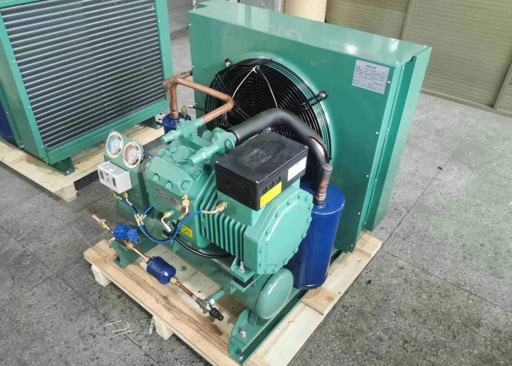 Bitzer Brand Semi Hermetic Air Cooled Condensing Unit Cool Room Refrigeration Unit