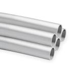 Extruded 6061 Aluminium Tube Profiles Mill Finished Silver For Chair 1 - 3mm