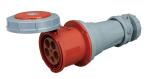 125A Industrial Socket Outlet , Waterproof Plug And Socket With Cover Protection