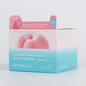 Wholesale 350gsm Coated Paper Cream Square Packaging Boxes Embossing Textured from china suppliers