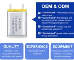 OEM ODM LiFePO4 3.7v Rechargeable 150mah 350mah 750mah 1000mah 1200mah 2000mah