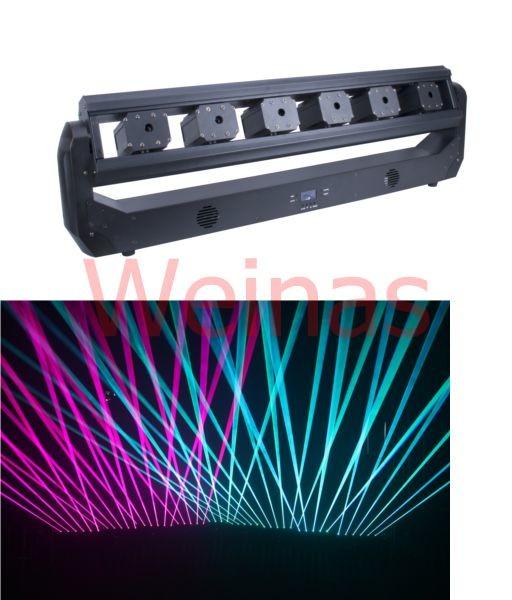 RGB 3in1 500MW×6PCS 3W Laser Stage Moving Head Laser Effect Light Laser Club