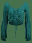 Women Clothing V Neck Women Blouse Long Sleeve 2018