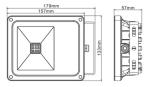 10W 2700K - 6500K AC 110V, 120V, 220V IP65 Led Flood Lighting Fixtures With