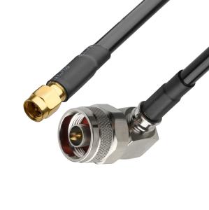 Wholesale RF Connector Lmr-240 Low Loss Rf Cable Black Sma Male Straight Plug To N Male Plug Right Angle Plug from china suppliers