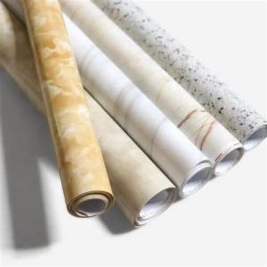 Wholesale Digital Print PVC Decorative Film With Marble And Wood Designs For Interior Surfaces from china suppliers
