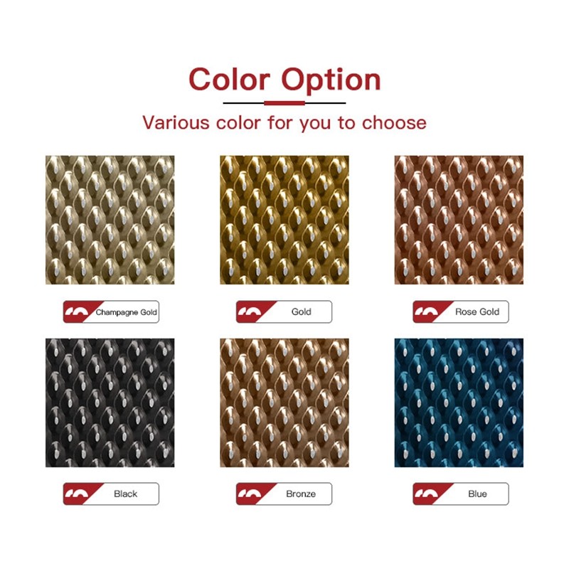 304 0.8mm thick raindrop textured pattern embossed metal sheet 6WL rigidized stainless steel sheets