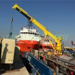 1T30M Telescopic Boom Marine Cranes for Ship Desk Cargo Lifting