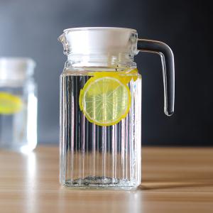 Wholesale 0.5L Water / Juice Glass Pitcher With A Locking Hermetic Plastic Lid from china suppliers