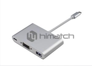 Wholesale Black USB 3.1 Type C Cable To VGA Female USB3 F Type C Connector Female Docking from china suppliers