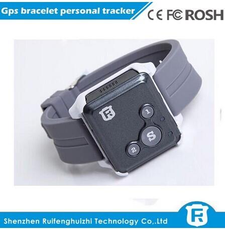 Sos button personal tracker/small gps child tracking bracelet tracker for kids