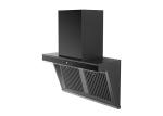 Stainless Steel Touch Panel LED Lighting High-end Range Hood With Baffle Filter