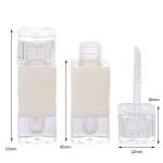 White diamond 2.6ml lip glaze tube with brush, color can be customized