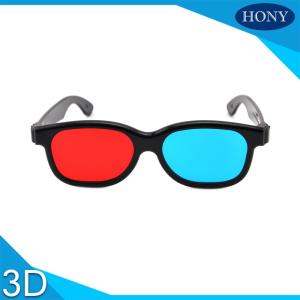 Wholesale Plastic red and blue 3D glasses for movie and magazine from china suppliers