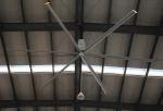 Aerodynamic 6 Blade Bigass Large Industrial Ceiling Fan , 20ft HVLS Electric