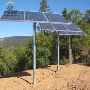 Wholesale 105mph Steel 3 Panels Solar Panel Support Structure 60 Degree from china suppliers