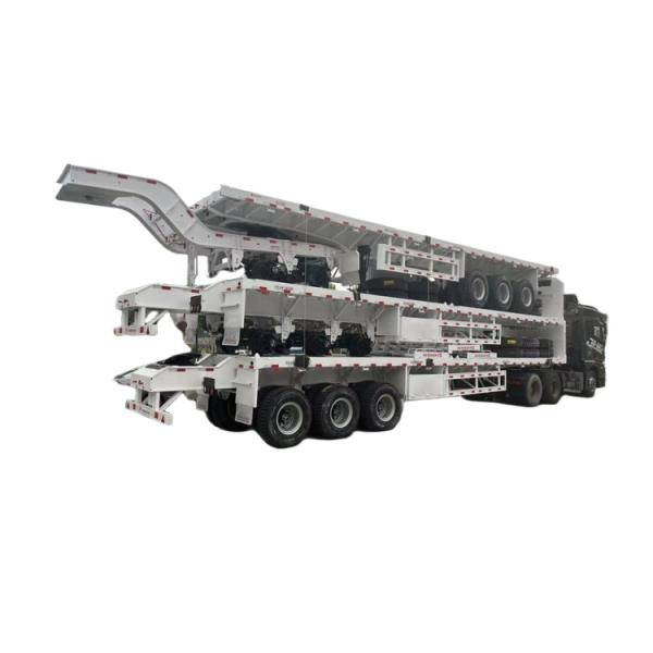 20FT 40FT Container Transport Flatbed/Skeleton Double/Superlink/Interlink Truck