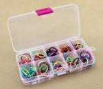 home organizers useful plastic 15 slots adjustable storage jewelry case boxes