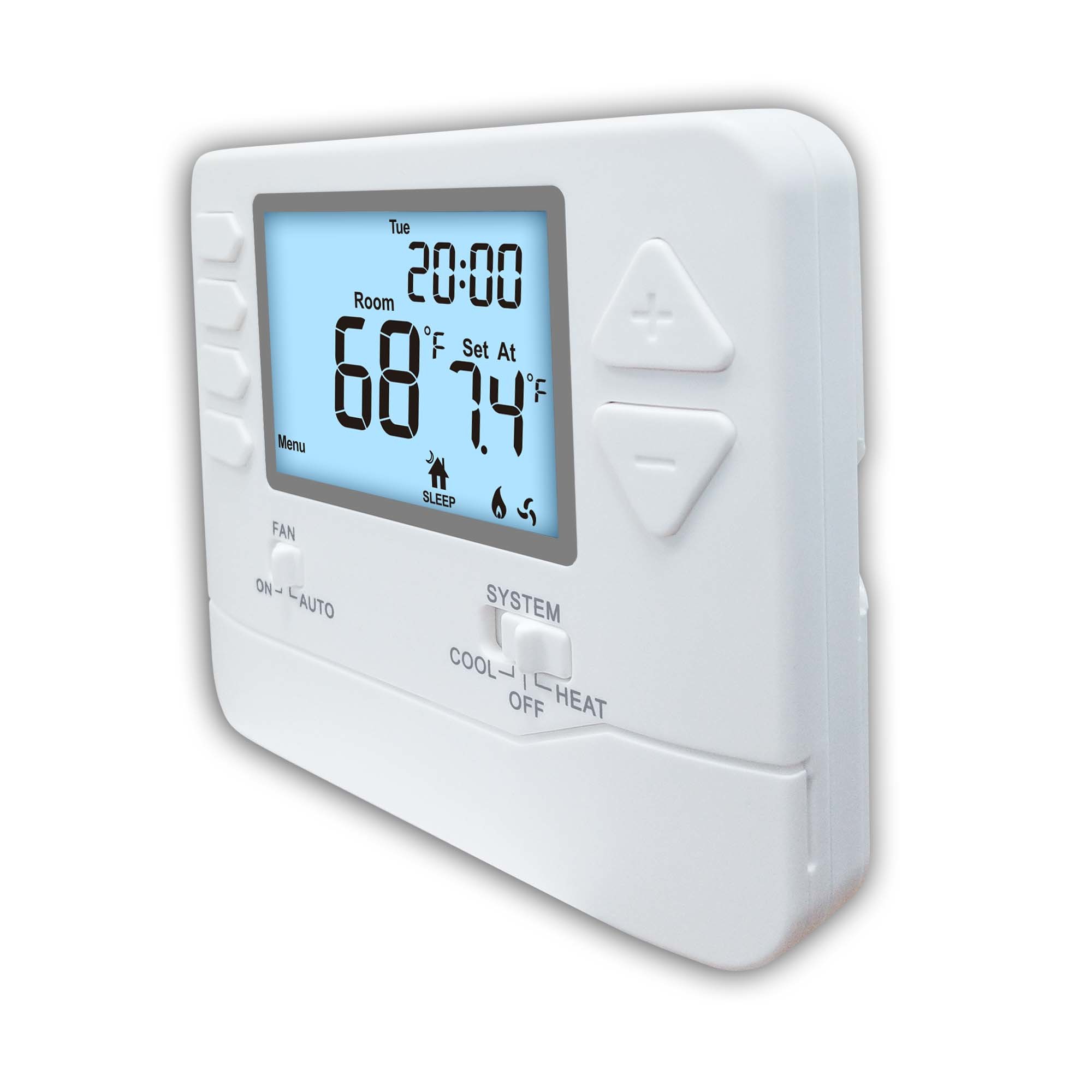 High Temperature Thermostat Non Programmable Thermostat with Blue Backlight and