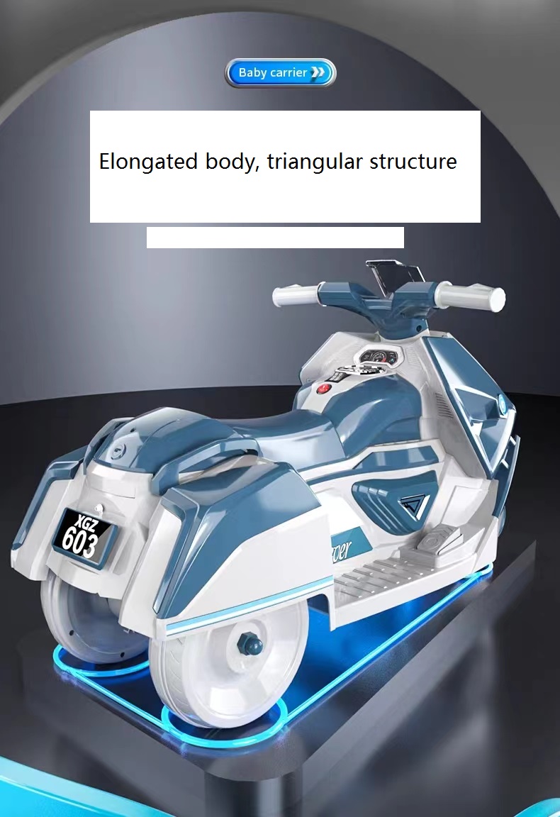 Customizable 6V Baby Motorcycle Ride On Electric Car with Remote Control and Battery