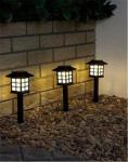 5W Solar Powered LED Ground Lights CE Warm White Solar Stake Lights
