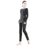 Fleece Lined Electric Heated Underwear Set Women Wireless Remote Control