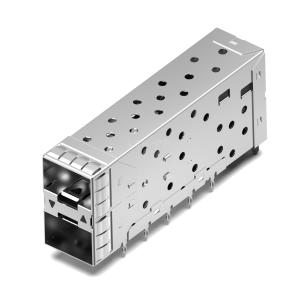 Wholesale LINK-PP LP21BC01301 2x1 Port SFP+ Cage Connector With Outer LightPipe from china suppliers