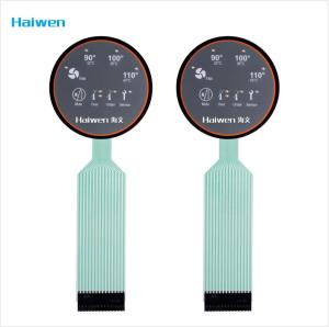 China Flexi Cable PET Circuit Membrane Switch With Matte Embossed Button on sale