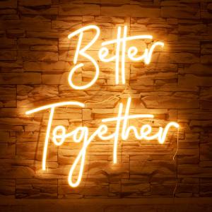 Wholesale 4mm Acrylic Plate Neon Letter Sign Dimmable Cuttable AC240V For Weeding Love from china suppliers