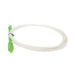 PVC White Fiber Optic Patchcord G657B3 Anti Bending SC Single Mode Fiber Optical