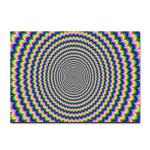 New 3D three-dimensional large carpet door mat, black and white vortex living
