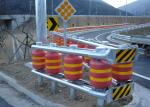 Anti Collision Guardrail For Transportation Facilities Yellow Colors