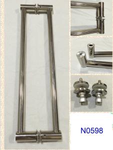 Wholesale SUS304 Polished Chrome shower handle / glass door handle N0598 from china suppliers