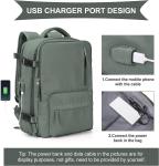 Hiking School Weekender Overnight Travel Bag Large Capacity Waterproof Green