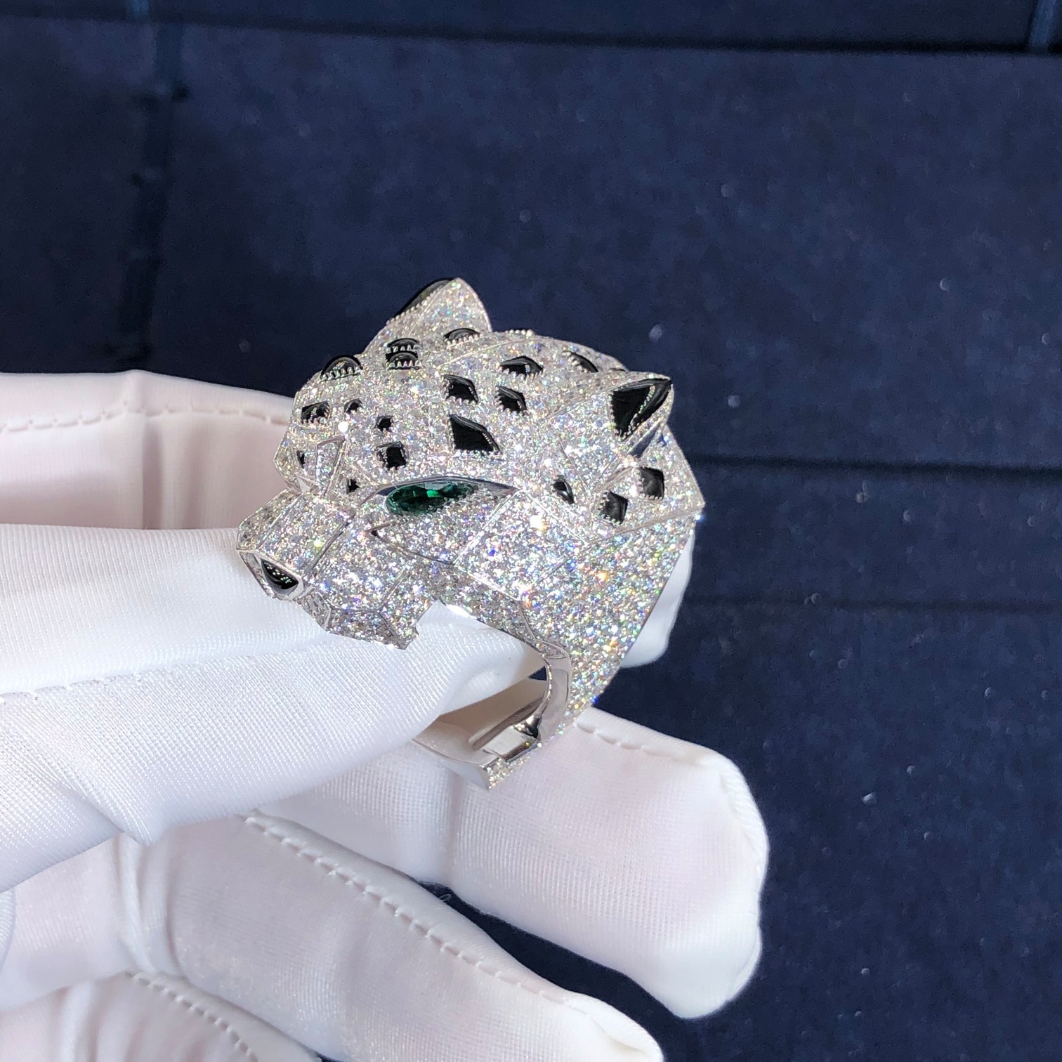 Hot Selling Natural Diamond Jewelry 18k Gold Car Tier PanthèRe De Car tier Ring