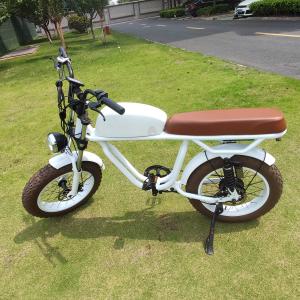 Wholesale Vintage Moto Style Electric Bike 48V Battery 750W 1000W Motor 7 Speed 20&quot; Tire Ebike from china suppliers