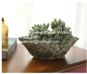Wholesale 2016 new style bamboo piece garden baskets round shape from china suppliers