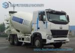 HOWO A7 Concrete Mixer Truck 336Hp 7M3 Mixing Volume 10 Wheelers ZF Reducer