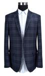 Custom Mens Brown Blazer Jacket Navy Check ALL Season Customers' Option
