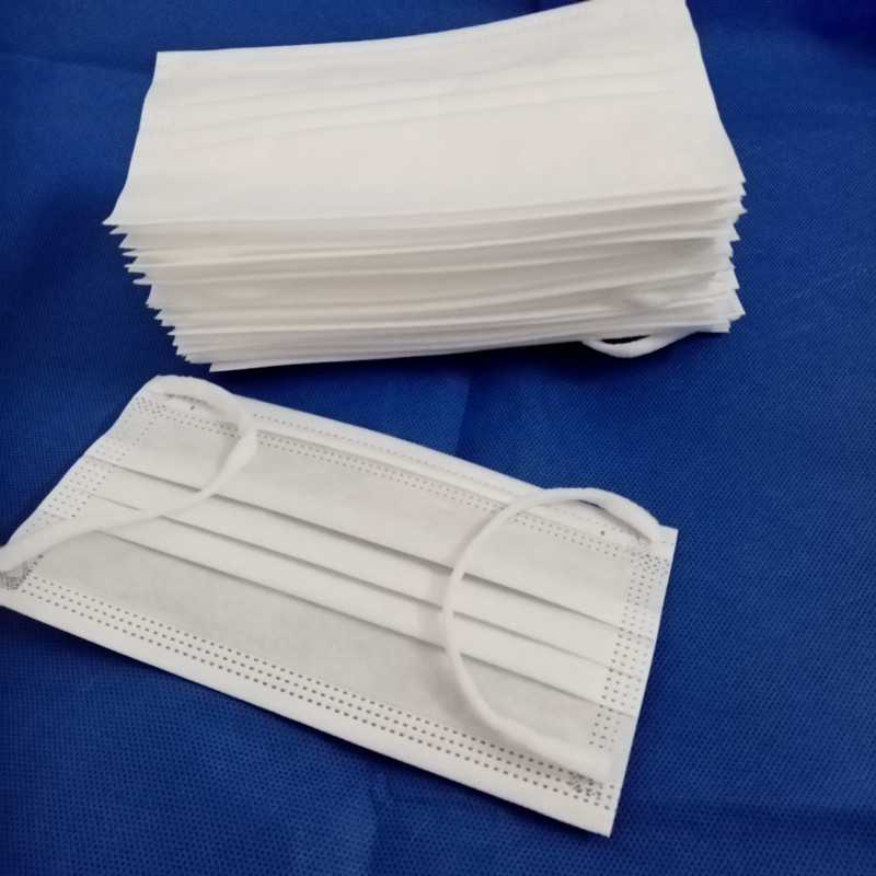Non Woven Disposable Medical Mask , Disposable Protective Face Eco Friendly