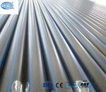 Water Supply Flexible PE HDPE Irrigation Pipe Black With Blue Strip