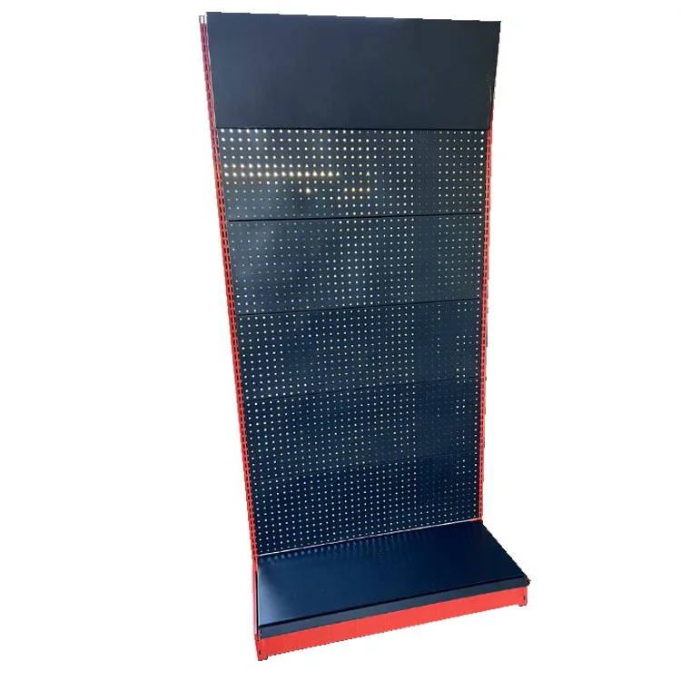 Best Selling Factory customized color size black supermarket rak gondola shelving grocery shops store shelf exhibit shelf