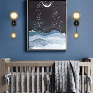 Wholesale Minimalist Style Bedside Led Wall Lmap Creative Retro Brass Living Room Restaurant Wall Sconce(WH-OR-147) from china suppliers