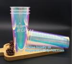 U Shaped Creative Disposable Glitter Cup, Beverage Juice Coffee Tea Takeaway