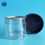 Round Empty 438ml 15oz Stackable Clear Plastic Cans