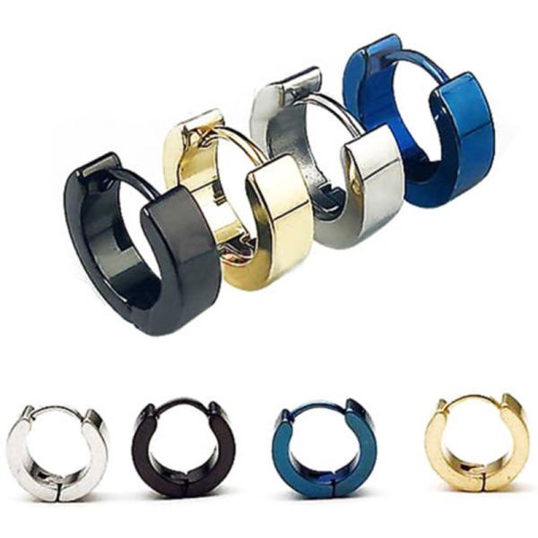 Fashon Round Loop Tiny small Hoop Stainless Steel Earrings For Women Men Jewelry