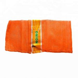 China Drawstring Mesh Firewood Bags for Agricultural Produce and Vegetables Sealing Handle on sale