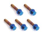 Blue Neon Car Wheel Lug Bolts 0.88 Inch Diameter High Precision For Benz Series