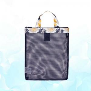 China Mens Foldable Beach Bag Tote Double Layer Heavy Duty Clear Transparent on sale