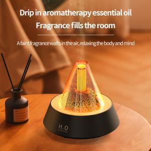 Wholesale Whisper Quiet Lava Flame Effect Aroma Diffuser For Bedroom 80ml from china suppliers